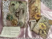 Junk Journal insert lot Cards, Pockets, Ephemera GORGEOUS! mindfulness #2