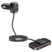 SC02M60W power QC dual 18W car rear seat on-board charger dual TYPE-C 20W PD interface