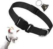 Goat Collar - Adjustable Nylon Collar Set - Anti-Lost Design Loud Grazing Bell, Livestock Supplies for Cow Pet Goat