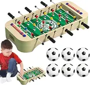 Foosball Table Kids, Desktop Soccer Game, Tabletop Foosball Game, Kids Football Table, Wood Desktop Foosball Table for Kids, Perfect for Festivities, Thanksgiving, and Family Fun