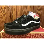 范斯 VANS OLD SKOOL PIG 麂皮黑底白線 VN0A4U3B18L