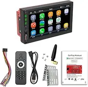zolyet 7 Inch Car Stereo MP5 Player BT FM/AM with Android Auto Support Hands- Calling USB Charge/Playback Phone Link Reversing Assist Steering Wheel Control Black