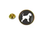 pins pin's badge metal lapel hat button dog schnauzer