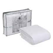 HILLFAIR 100% Combed Cotton Blanket–102x108 Inch California King Size Bed Bla...