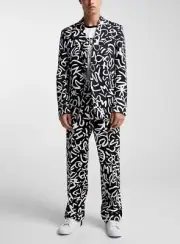 BNWT SS24 MOSCHINO GRAFFITI TWILL JACKET 48