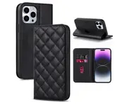 J19 PU Leather Smartphone Shell Flip Phone Protective Case for iPhone 14Pro 6.1 inch