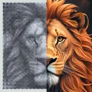 String art of the Lion