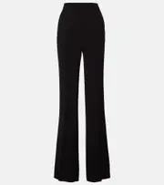 [Max Mara] Max Mara Cosmo high-rise cady straight pants UK 8 black