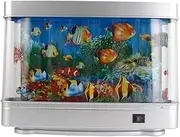 Aquarium Mood Light, Artificial Tropical Landscape LED nightlight, Small Table Fish lamp, Small Night lamp