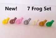 LEGO Frog Set of 7 Lot Minifigure Pet Food Swamp Animal Assorted Friends Disney