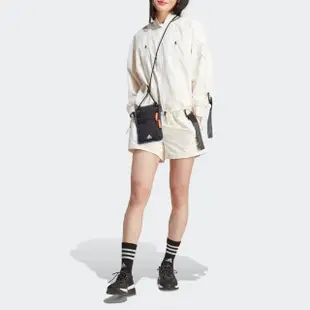 【adidas 愛迪達】短褲 女款 運動褲 亞規 W C ESC SHORT 白 HU0235