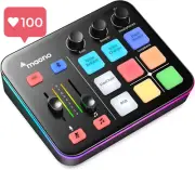 G1 NEO Gaming Audio Mixer, RGB Interface, Pro-Preamp Bluetooth 48V Phantom Power