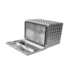 60 x 45 x 45cm Checker Aluminium Under Tray Body Tool box Truck Storage Toolbox