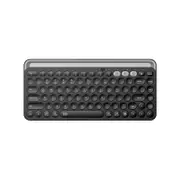 Rechargeable Wireless Dual Bluetooth Keyboard Tablet Holder - Black