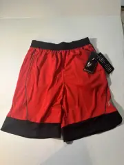 And1 Basketball Shorts 10 /12 Red Black Trim Boys