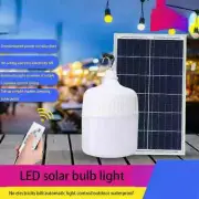 100W Solar Panel Bulb Emergency Led Light Remote Flashlight ED Camping Lantern