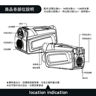 華菱 可提式攜帶冷氣 450W 移動式冷氣 冷氣 4400BTU 車露 移動式空調 露營 (6.5折)