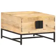 Coffee Table 67x67x45 cm Solid Mango Wood vidaXL