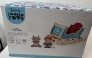 Disney Frozen Wooden Kristoff, Sven and Sleigh Toy Set New