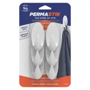 Permastik Medium Vogue Hooks - 6 Pack