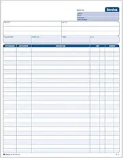 Adams Invoice Unit Set, 8.5 x 11.44 Inch, 2-Part, Carbonless, 100-Pack, White and Canary (NC2812)