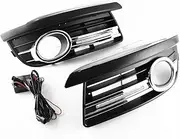 LED DRL Daytime Running Light Front Bumper Fog Lamps Assembly Accessories Compatible With VW Compatible With Jetta 2005 2006 2007 2008 2009