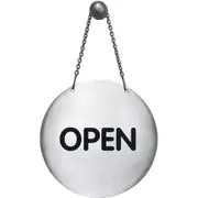 Durable Pictogram Sign Open/Closed Reversable With Hanging Chain 130mm
