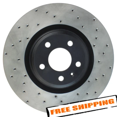 StopTech Sport Drilled 1-Piece Front Driver Side Brake Rotor for 13-17 Audi Q5 (for: Porsche)