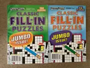 Lot of 2 Penny Press Classic Fill-Ins Puzzle Books Easy-Hard 114/Book N66
