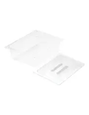 [SOGA] Gastronorm GN Pan 1/2 Food Tray Storage with Lid 100mm in Clear