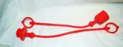 HYDRAULIC 1/2" COUPLER DUST CAP KIT RED MASSEY DEUTZ KUBOTA NEW HOLLAND FIAT