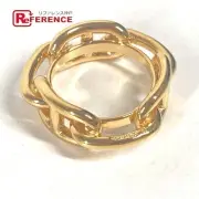 Hermes Chaine D'Ankle Scarf Ring Gold Women's Used