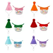 Pet Birthday Dog Cat Bib Scarf Hat Accessory Dogs Cats Celebration