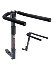 [JetBlack] 4 Bike Double Folding Hitched JetRack With 8 Bungee