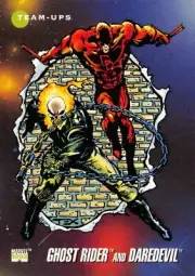 GHOST RIDER & DAREDEVIL / 1992 Marvel Universe Series 3 (Impel) BASE Card #90