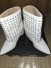 Azalea Wang White Bling Marina Booties Brand New With Box. Women Size 6.5.