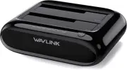 WAVLINK Dual Bay Hard Drive Docking Station - USB 3.0 to SATA I/II/III for 2.5"