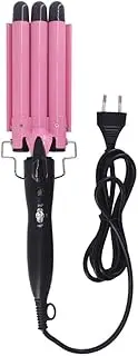 Hair Curling Iron 25mm Ceramic Triple Barrel Hair Curler Irons Styling Tools Hair Styler Wand (Color : Pink)