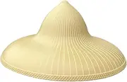 [MotiveTech] Sun Hat Fishing Hat for Hiking Vietnamese Beach Summer Outdoor Light Yellow