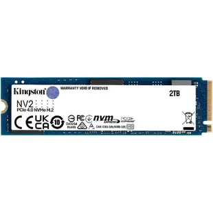 金士頓公司貨 固態硬碟 SSD SNV2S/2000G   NV2 系列  M.2 2280 NVMe PCIe