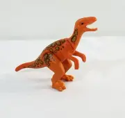 Playmobil Orange VELOCIRAPTOR Dinosaur Small Miniature 2” Raptor Dino Figure Toy