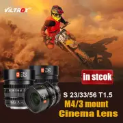 Viltrox S 23mm 33mm 56mm T1.5 Cinema Lens for M4/3 mount LUMIX GH6 BMPCC Cameras
