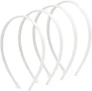 Plastic Thin Skinny Headbands - Headbands for Women - Plain Headband for Girls DIY - Hair Bands Teeth Comb Headband Halloween Comb (White, One size)