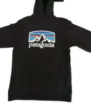 NWT Patagonia Men's Fitz Roy Horizons Uprisal Hoody sweatshirt Black Size S