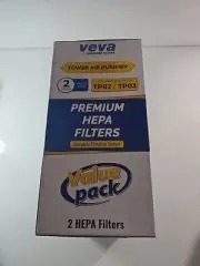 VEVA Tower Air Purifier Replacement HEPA Filters 2 Pack For TP02 / TP03