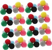NUOBESTY 150pcs Artificial Decorative Pompom Balls Fluffy Pom Poms for DIY Fluffy Balls Hat Decor Jewelry