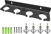 Multi Microphone Holder (Aluminum) for Handheld Dynamic, Wired and Wireless Mics, Multiple Mic Organizer for Mic Stand, Rubber padding/Wall Mounted or Mounted to 5/8"-27 or 3/8"-16 threaded Stands