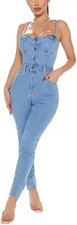 [GHAKKE] 2023 Summer Stretch Denim Jumpsuits For Women Sexy Suspenders Backless Rompers Fashion Trend Jeans Long Pants Overalls