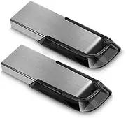 128GB USB 3.0 Flash Drive (2-Pack) – High-Speed Data Transfer, Durable Metal Design, Waterproof & Shockproof Memory Stick for PC, Laptop, Car, and Smart Devices, Set of 2 128GB USB 3.0 Flash Drive