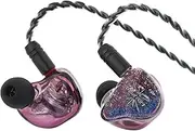 [Linsoul] Kiwi Ears Forteza in Ear Monitor, 1BA + 2DD HiFi Wired Earbuds, Gaming Earbuds, Hybrid Driver IEM Earphones Headphones, with Detachable IEM Cable for Musician Gamer (Purple, Forteza)